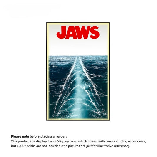 Wall Display Frame For LEGO® IDEAS 21350 JAWS (Model not included)