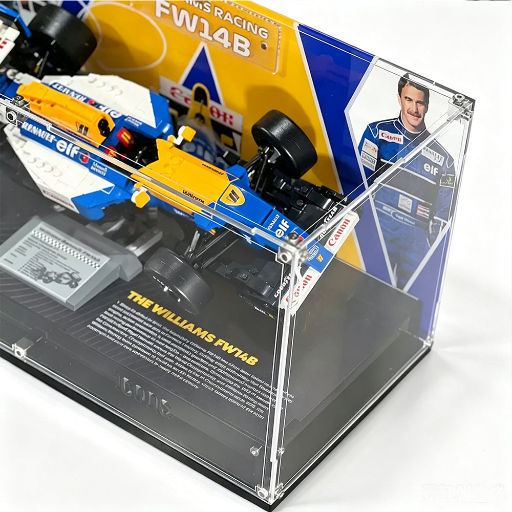Display Case for LEGO® Icons 10353 Williams FW14B & Nigel Mansell