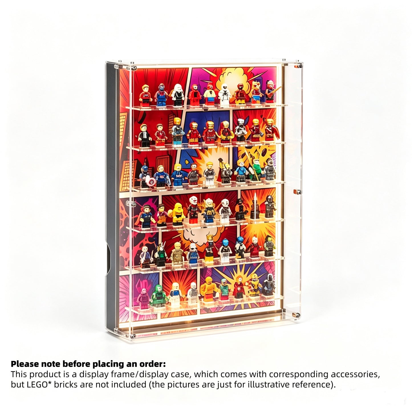 Display Case for lego Marvel Minifigure