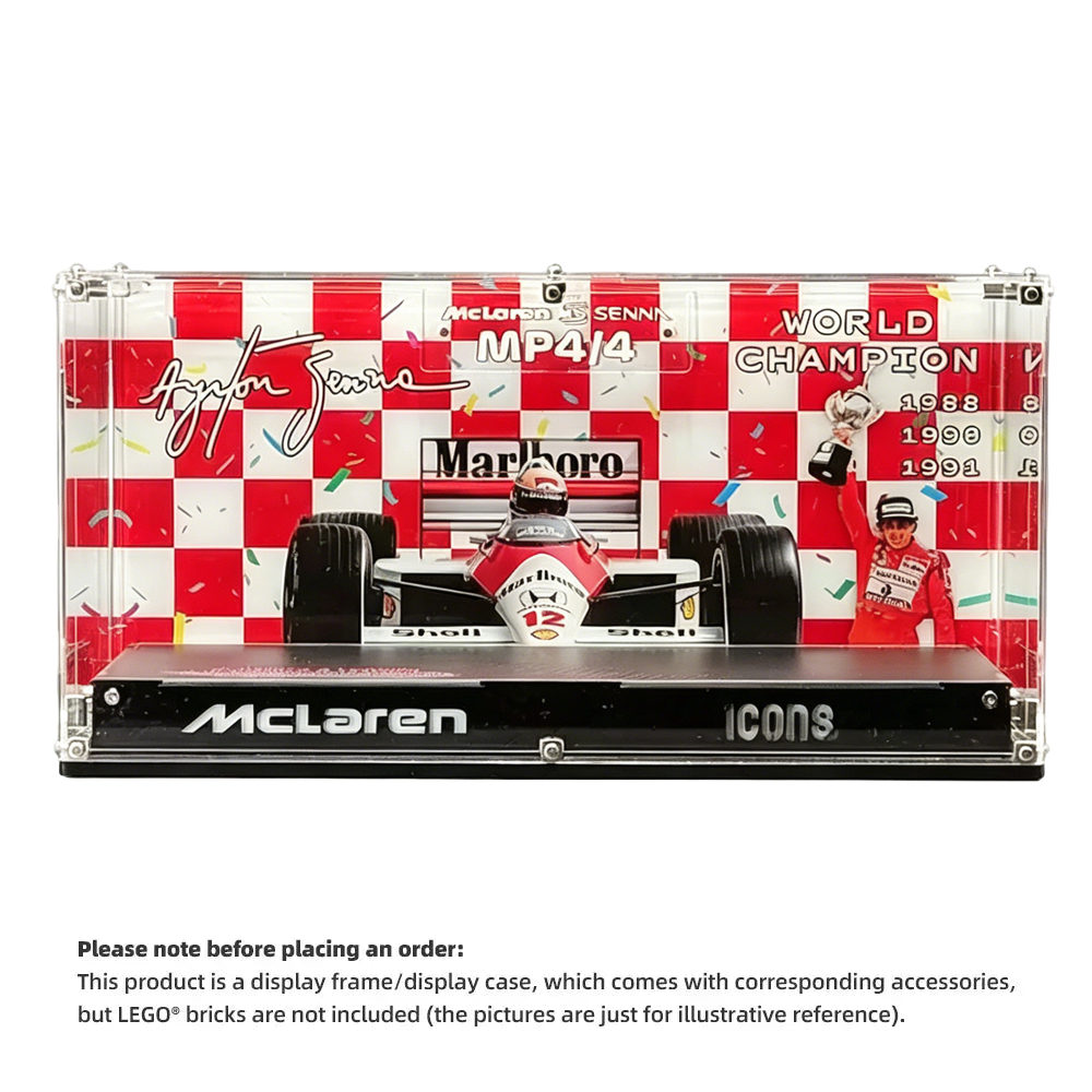 Display Case for LEGO® Icons 10330 McLaren MP4/4 F1 & Ayrton Senna