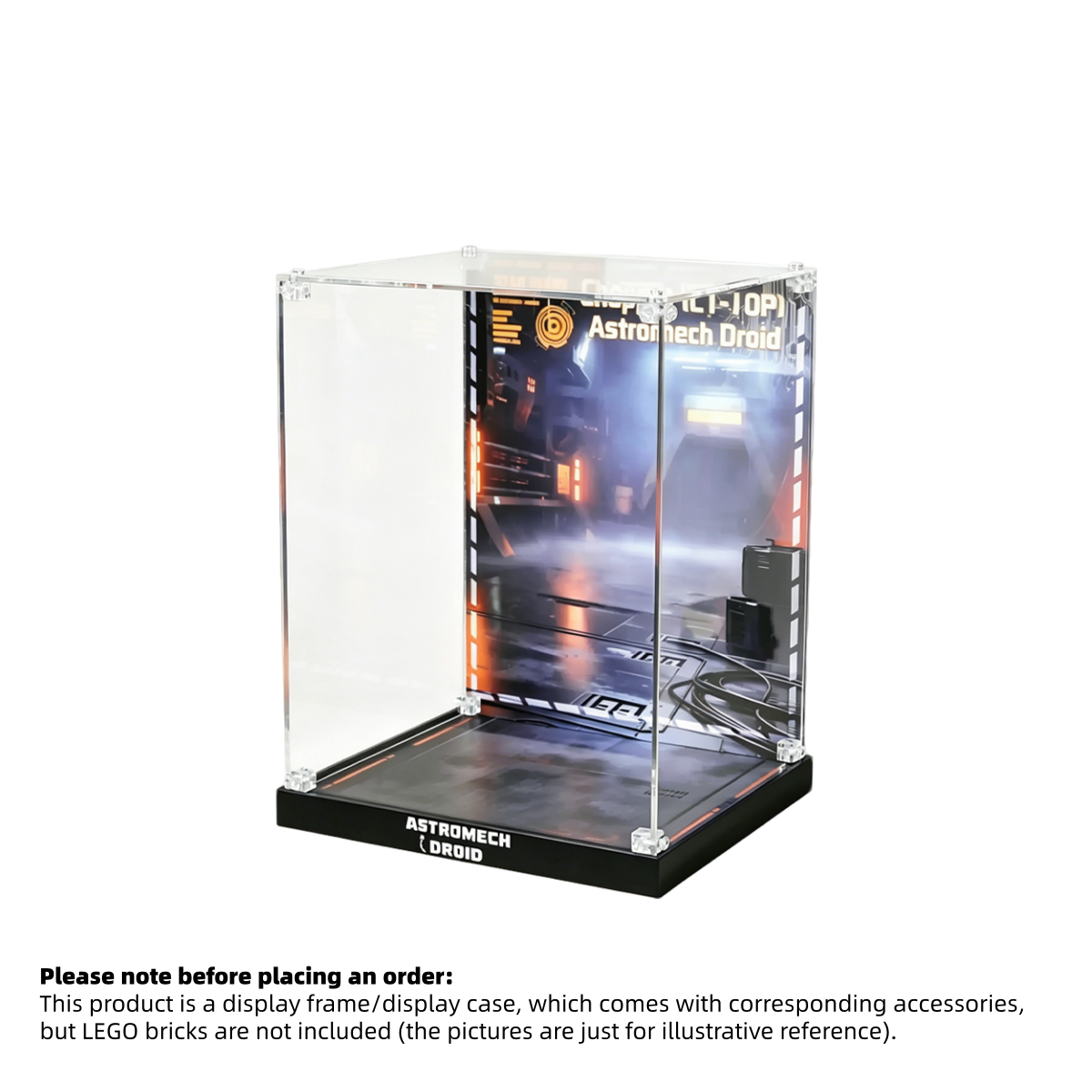 Display Case for LEGO® Star Wars™ Chopper (C1-10P) Astromech Droid – Set 75416