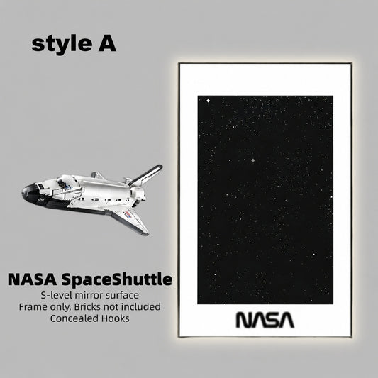 Wall Display Frame for LEGO® ICONS NASA Space Shuttle 10283(Model Not Included)