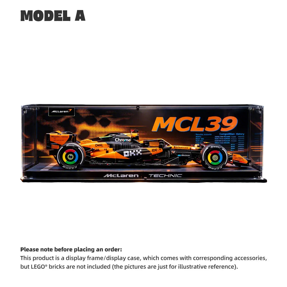 【PREMIUM】DISPLAY CASE FOR LEGO® TECHNIC™ MCLAREN MCL39 F1® CAR