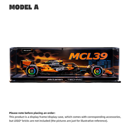 【PREMIUM】DISPLAY CASE FOR LEGO® TECHNIC™ MCLAREN MCL39 F1® CAR