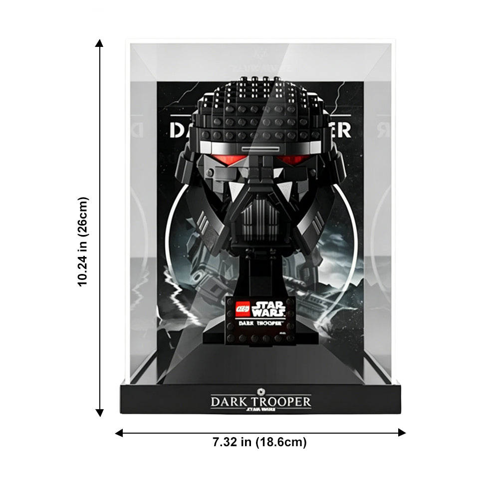 Display Case for LEGO® Star Wars™ Dark Trooper™ Helmet – Set 75343