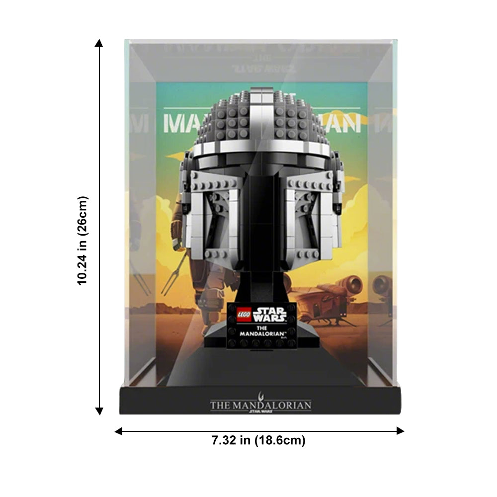 Display Case for LEGO® Star Wars™ The Mandalorian™ Helmet – Set 75328