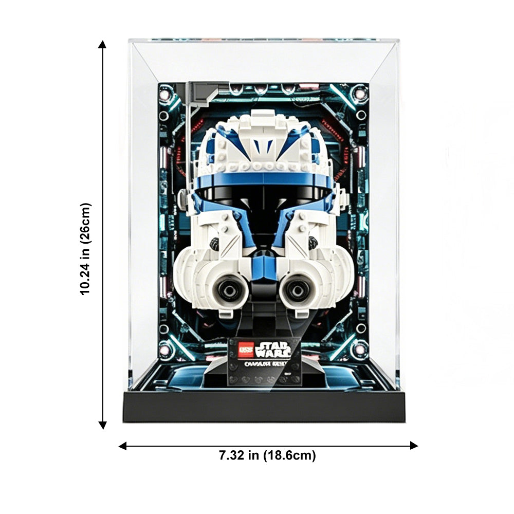 Display Case for LEGO® Star Wars™ Captain Rex Helmet – Set 75349
