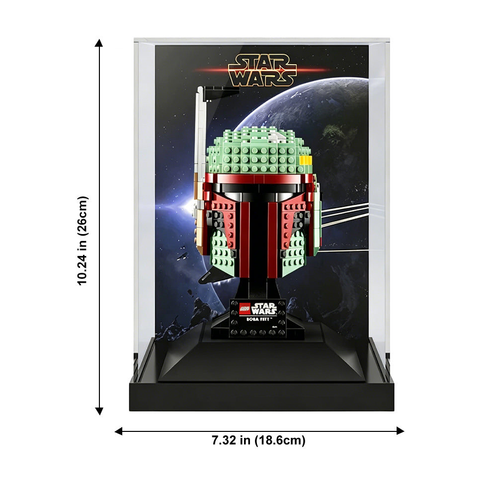 Display Case for LEGO® Star Wars™ Boba Fett Helmet – Set 75277