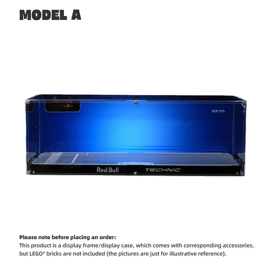 【PREMIUM】DISPLAY CASE FOR LEGO® ORACLE RED BULL RACING RB20 F1 42206 ULTRA-HIGH TRANSLUCENT ACRYLIC