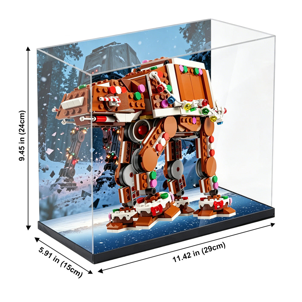 Display Case for LEGO® Star Wars™ Gingerbread AT-AT™ Walker – Set 40806