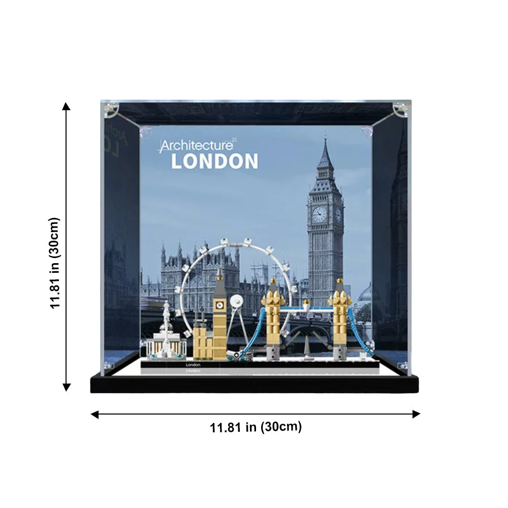 Ultra-High Translucent Acrylic Display Case for LEGO® Architecture Series 21034 London