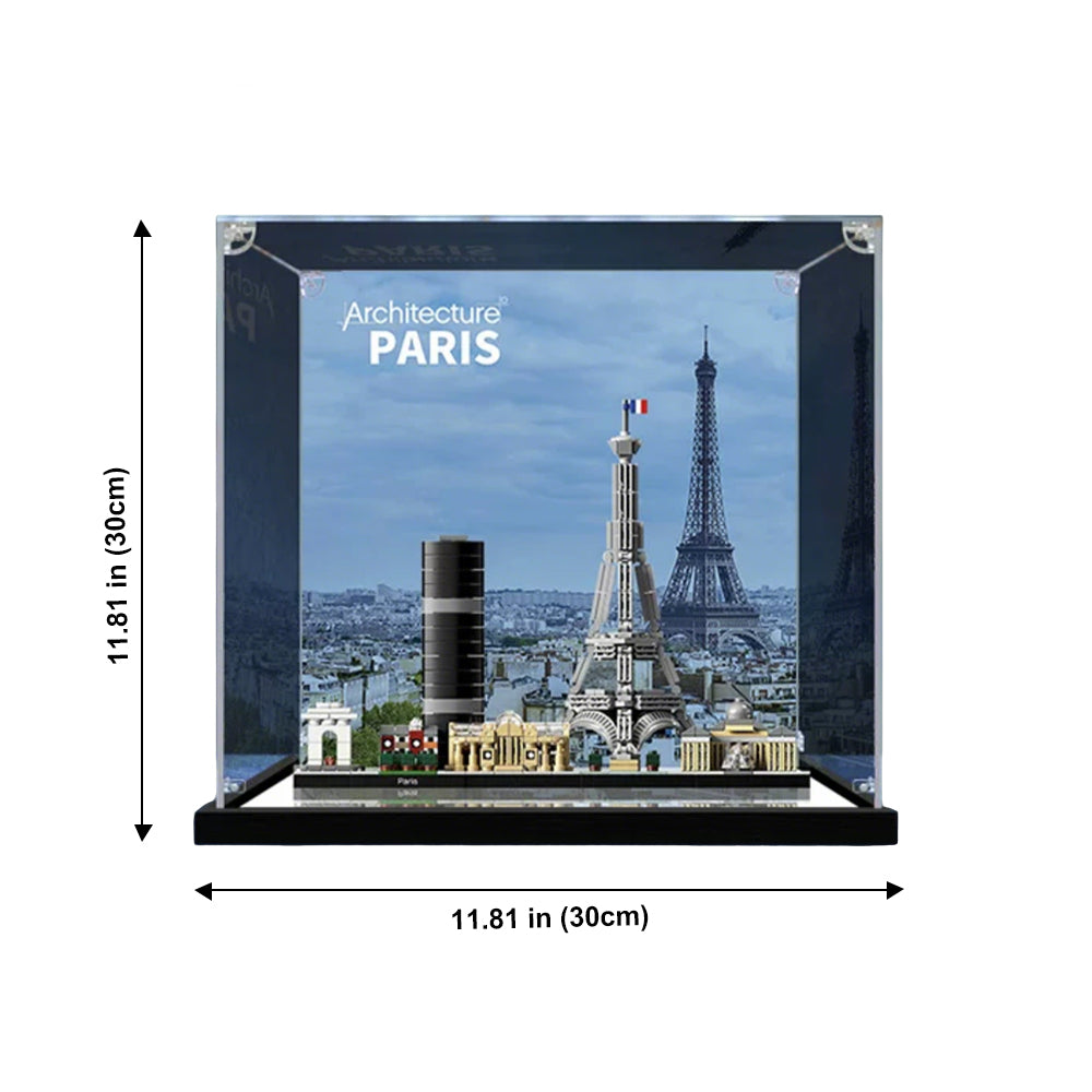 Ultra-High Translucent Acrylic Display Case for LEGO® Architecture Series 21044 Paris
