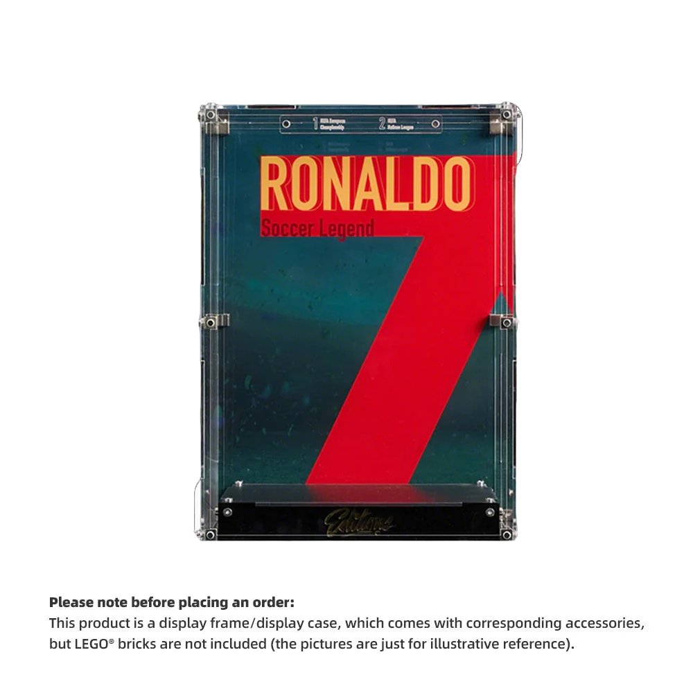 Display Case for LEGO® Editions 43016 Cristiano Ronaldo Soccer Legend