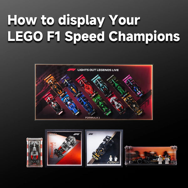 HOW TO DISPLAY LEGO SPEED CHAMPIONS F1 CARS: APX GP & AUDI R26 IDEAS| Private Box