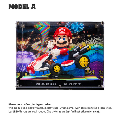 【PREMIUM】Display Case for LEGO® Mario Kart™ – Mario & Standard Kart 72037 Ultra-high Translucent Acrylic