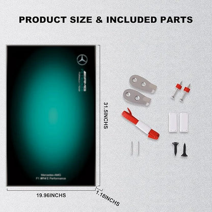 Wall Display Frame For LEGO® TECHNIC™ Mercedes AMG F1 42171(Model Not Included)