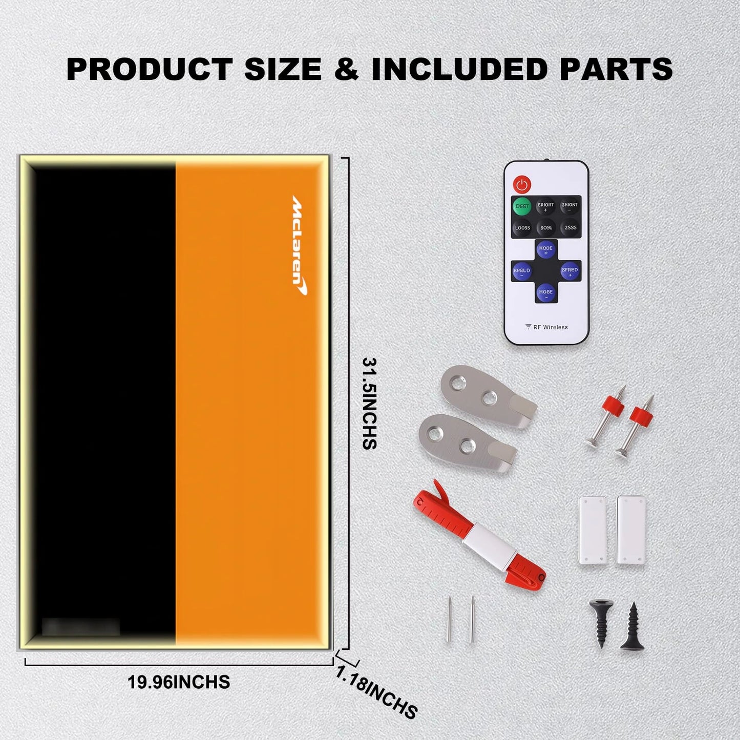 Wall Display Frame For LEGO® TECHNIC™ 42228 McLaren MCL39 F1® Car(Model Not Included)
