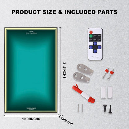 Wall Display Frame For LEGO Technic F1 42240 Aston Martin AMR25(Model not included)