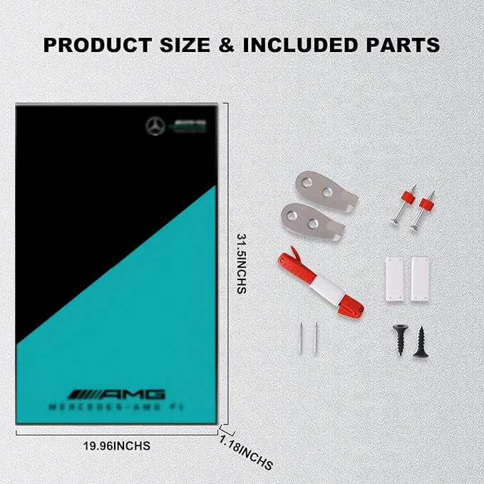 Wall Display Frame For LEGO® TECHNIC™ Mercedes AMG F1 42171(Model Not Included)
