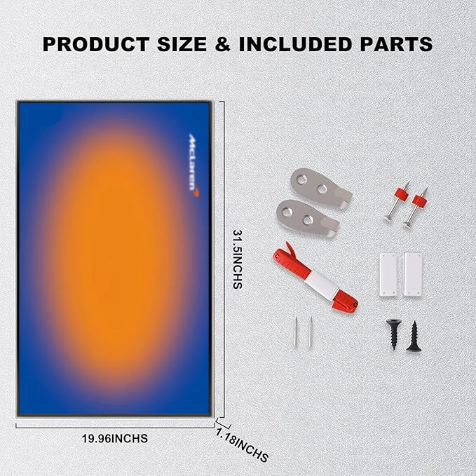 Wall Display Frame For LEGO® TECHNIC™ McLaren F1 42141 (Model Not Included)