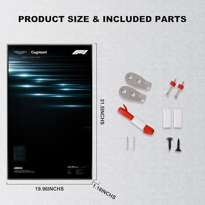 Wall Display Frame For LEGO Technic F1 42240 Aston Martin AMR25(Model not included)