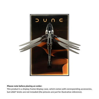 Wall Display Frame For LEGO® ICONS™ DUNE ATREIDES ROYAL ORNITHOPTER 10327(Model Not Included)