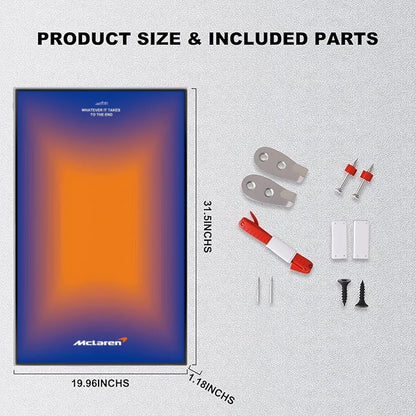 Wall Display Frame For LEGO® TECHNIC™ McLaren F1 42141 (Model Not Included)