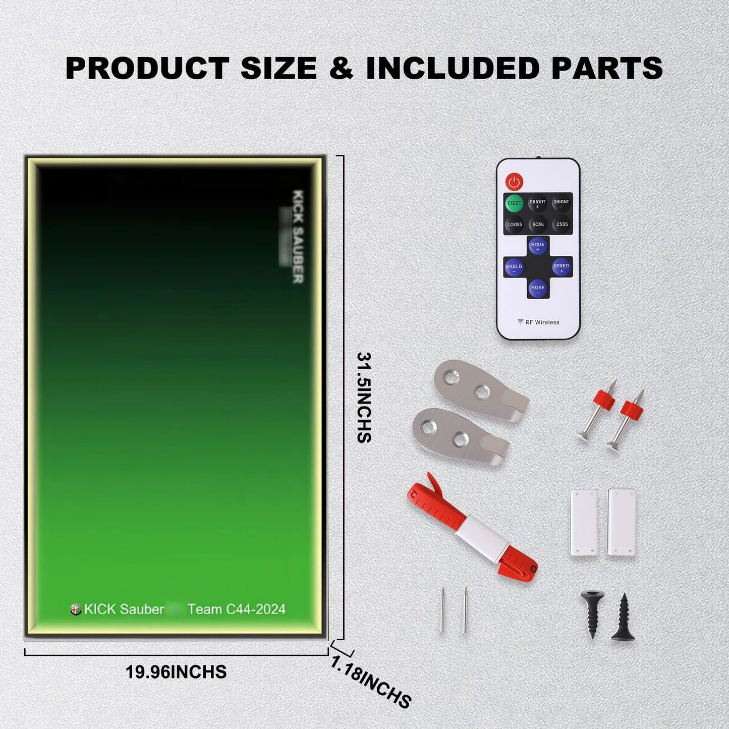 Wall Display Frame For CaDA KICK Sauber F1 C44(Model Not Included)