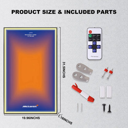 Wall Display Frame For LEGO® TECHNIC™ McLaren F1 42141 (Model Not Included)