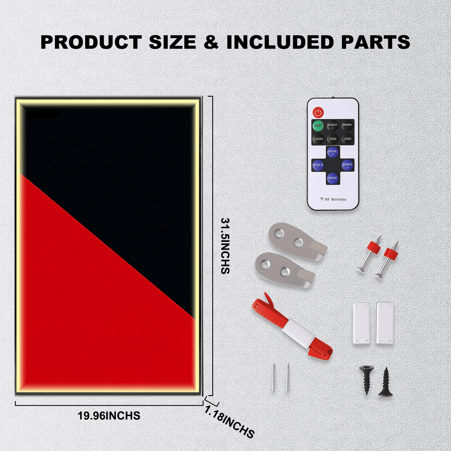 Wall Display Frame For LEGO® TECHNIC™ Ferrari F1 SF24 42207.(Model Not Included)