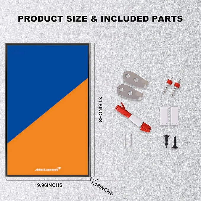Wall Display Frame For LEGO® TECHNIC™ McLaren F1 42141 (Model Not Included)