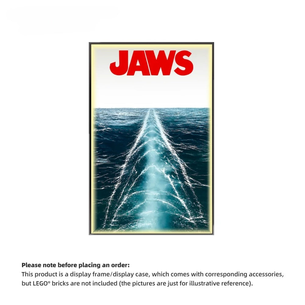 Wall Display Frame For LEGO® IDEAS 21350 JAWS (Model not included)