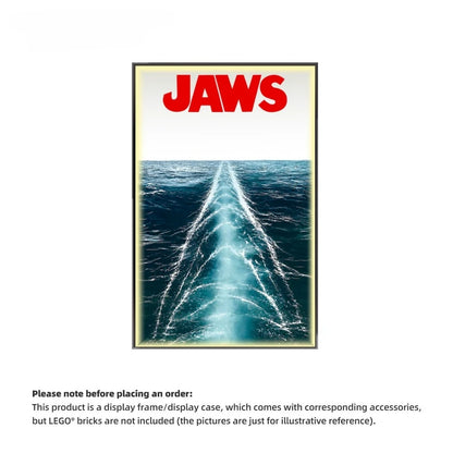 Wall Display Frame For LEGO® IDEAS 21350 JAWS (Model not included)