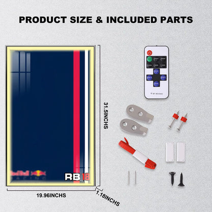 Wall Display Frame For F1 Red Bull RB18 MOC (Model not included)