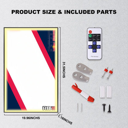 Wall Display Frame For F1 Red Bull RB18 MOC (Model not included)