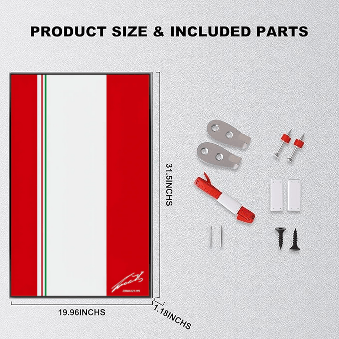 Wall Display Frame For LEGO® TECHNIC™ Ferrari F1 SF24 42207.(Model Not Included)