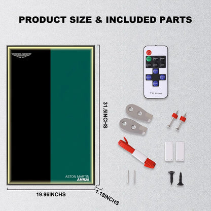 Wall Display Frame For LEGO Technic F1 42240 Aston Martin AMR25(Model not included)