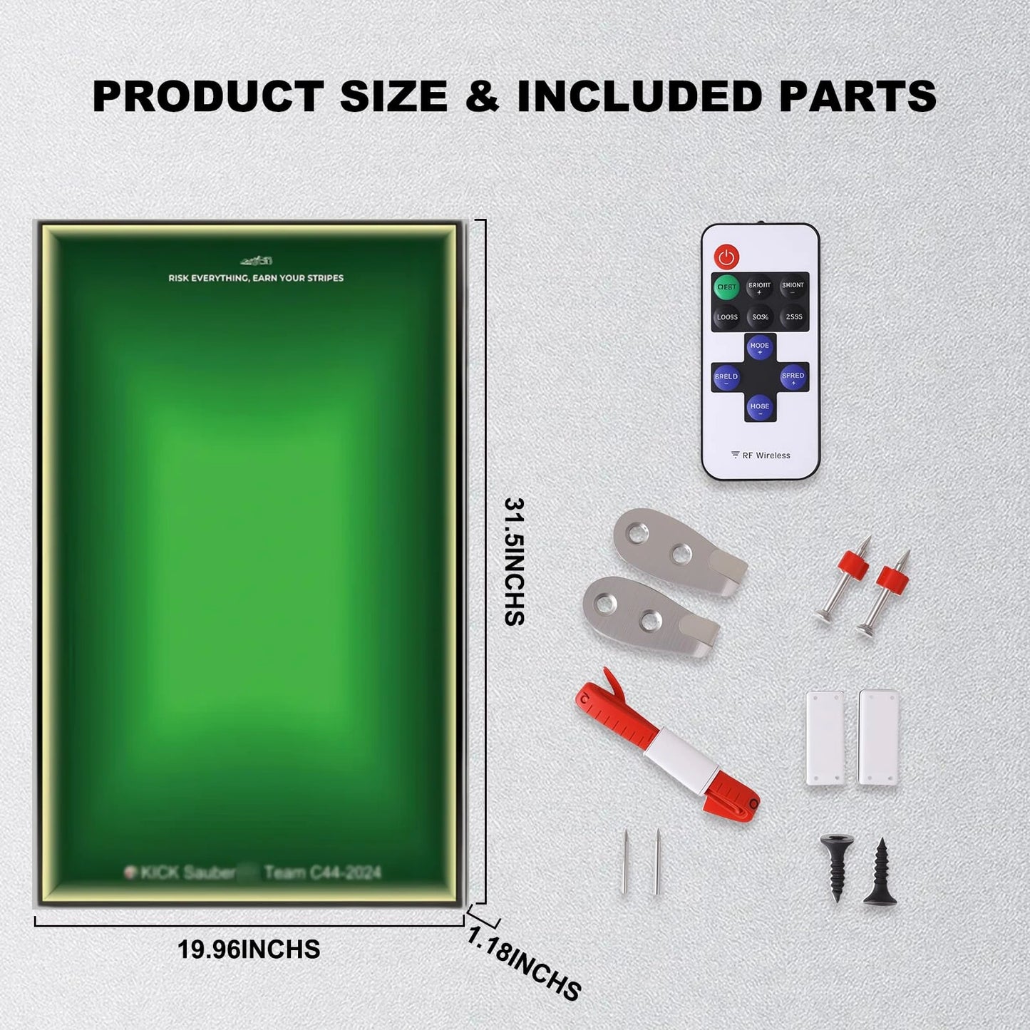Wall Display Frame For CaDA KICK Sauber F1 C44(Model Not Included)