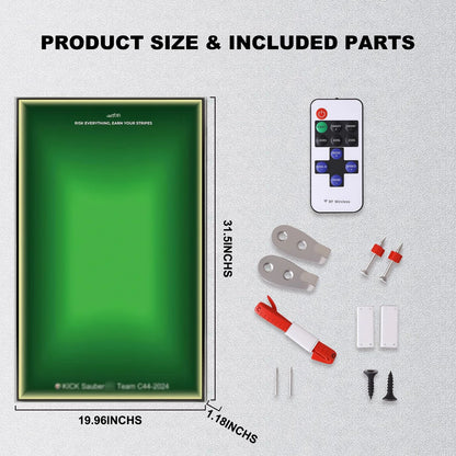 Wall Display Frame For CaDA KICK Sauber F1 C44(Model Not Included)