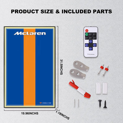 Wall Display Frame For LEGO® TECHNIC™ McLaren F1 42141 (Model Not Included)