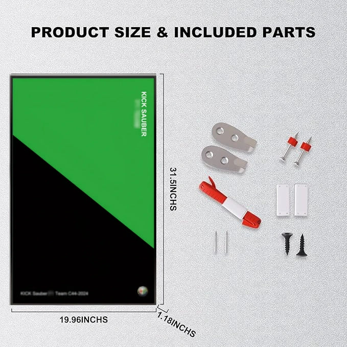 Wall Display Frame For CaDA KICK Sauber F1 C44(Model Not Included)