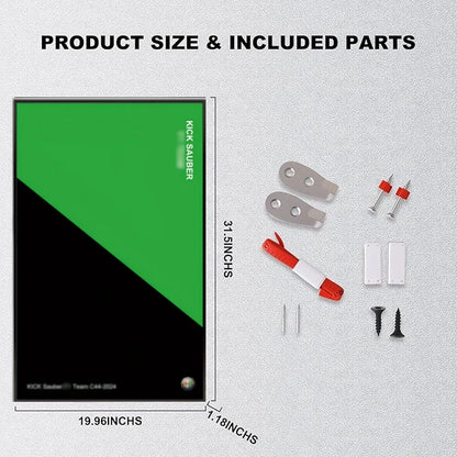 Wall Display Frame For CaDA KICK Sauber F1 C44(Model Not Included)
