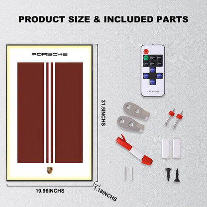 Wall Display Frame for LEGO® ICONS Porsche 911 10295(Model Not Included)