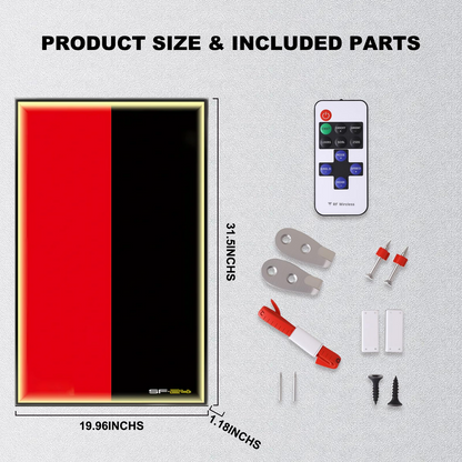 Wall Display Frame For LEGO® TECHNIC™ Ferrari F1 SF24 42207.(Model Not Included)