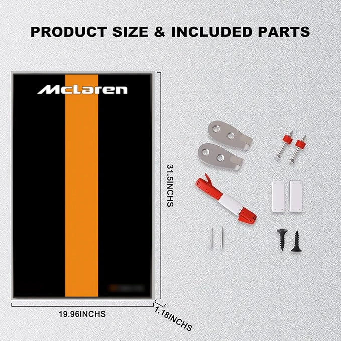 Wall Display Frame For LEGO® TECHNIC™ 42228 McLaren MCL39 F1® Car(Model Not Included)