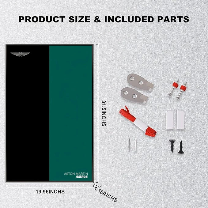 Wall Display Frame For LEGO Technic F1 42240 Aston Martin AMR25(Model not included)