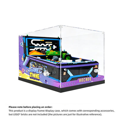 Display Case for LEGO® Icons 11374 Arcade Pinball Machine