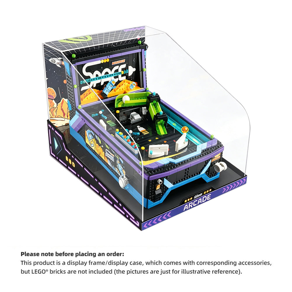 One-Piece Display Case for LEGO® Icons Arcade Pinball Machine (11374)