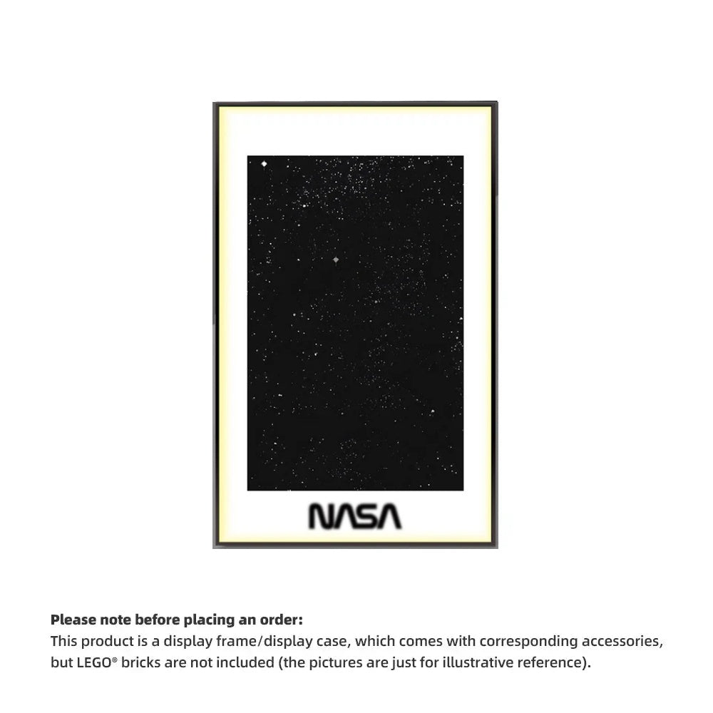 Wall Display Frame for LEGO® ICONS NASA Space Shuttle 10283(Model Not Included)