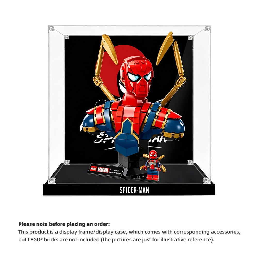 Display Case for LEGO® 76326 Iron Spider-Man Bust